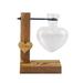 Clear Wood Frame Tabletop Ornament Love Heart Shape Plant Flower Pot Flower Arrangement Hydroponic Flower Vase Glass Vase 1