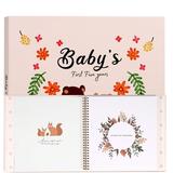 NewSoul Keepsake Baby Memory Book First 5 Year Baby Book Photo Album Cute Exquisite Baby Milestone Book 118 Pages Gender Neutral Scrapbook Photo Album for Boys Girls Baby