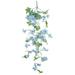 Temacd 1Pc Simulation Flower Vivid Home Decoration Portable Wall Hanging Basket Artificial Winter Jasmine for Garden