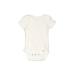 Gerber Short Sleeve Onesie: White Bottoms - Kids Girl's Size 3