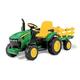 Peg Perego John Deere Ground Force incl. trailer 12 V IGOR0047, green and yellow