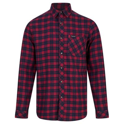 Shirts Yoho Yarn Dyed Checked Cotton Flannel Shirt in Rumba Red / S - Tokyo Laundry