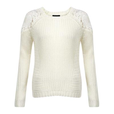 Jumpers Amara Leya Lacey white jumper / 14 - Tokyo Laundry