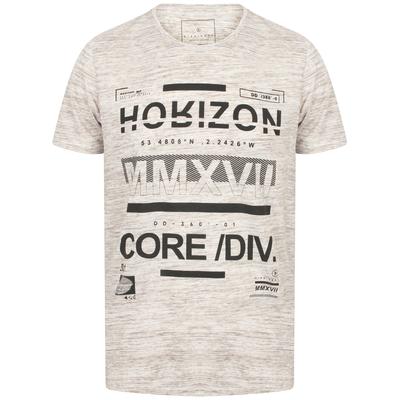 T-Shirts Rizon Graphic Motif Slub T-Shirt In Elephant Marl - Dissident / S - Tokyo Laundry