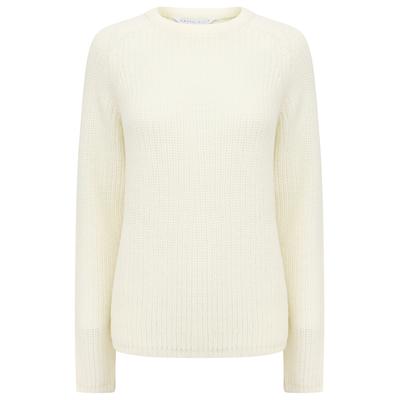 Jumpers Allium Crew Neck Fisherman Knit Jumper In Winter White - Amara Reya / 14/L - Tokyo Laundry