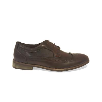 Shoes Mens Alric Lace Up Brogues in Burgundy / UK 9 - Tokyo Laundry