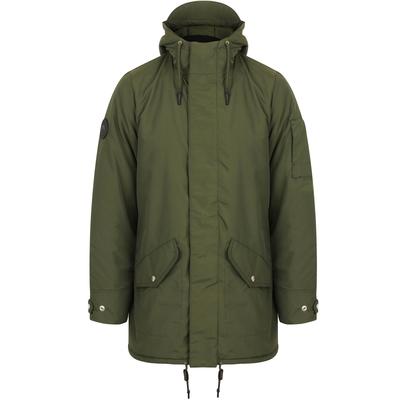 Coats / Jackets Eskell Hooded Parka Coat with Quilted Lining In Khaki / S - Tokyo Laundry