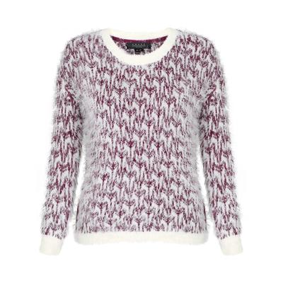 Jumpers Womens Amara Reya Sage Feather Finish Jumper in Dark Purple / 12 - Tokyo Laundry