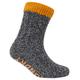 Socks Scoresby Borg Lined Chunky Cable Knit Slipper Socks in Yolk Yellow / One Size - Tokyo Laundry