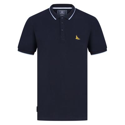 Polo Shirts Stenhouse Cotton Pique Polo Shirt in Sky Captain Navy - Kensington Eastside / S - Tokyo Laundry