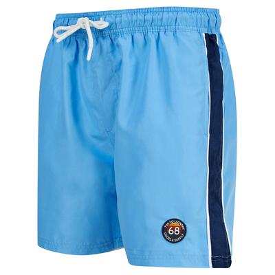 Swim Shorts Capitola Swim Shorts with Side Tape Detail in Azure Blue / S - Tokyo Laundry
