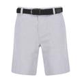 Shorts Kamdi Cotton Chino Shorts with Woven Belt in Grey Oxford / XL - Tokyo Laundry