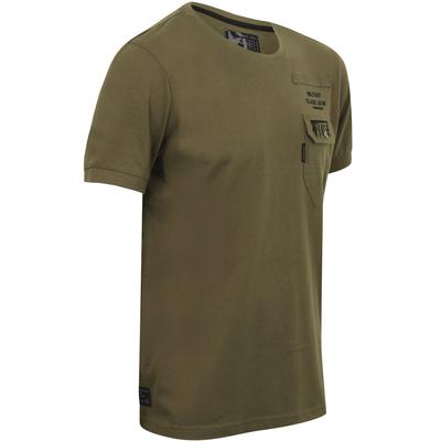 T-Shirts Millcare Cotton Jersey T-Shirt with Pocket in Amazon Khaki - Dissident / S - Tokyo Laundry