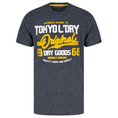 T-Shirts Batter Motif Cotton Jersey Grindle T-Shirt in Navy / S - Tokyo Laundry