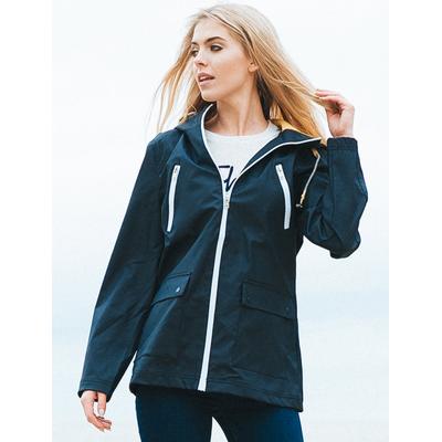 Coats / Jackets Kestrel Hooded Rain Coat in Navy / Yellow / 10 - Tokyo Laundry