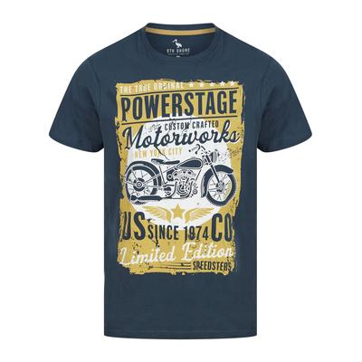 T-Shirts Powerstage Motif Cotton Jersey T-Shirt in Insignia Blue - South Shore / L - Tokyo Laundry