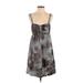 BCBGMAXAZRIA Cocktail Dress - A-Line Sweetheart Sleeveless: Gray Dresses - Women's Size Small