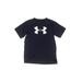 Under Armour Active T-Shirt: Blue Graphic Sporting & Activewear - Kids Girl's Size Large