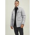 Langjacke JACK & JONES "BLAPARKER WOOL FIELD JKT" Gr. M, grau (hellgrau meliert) Herren Jacken Übergangsjacken