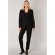 Jerseyblazer BASE LEVEL Gr. 48, schwarz (black) Damen Blazer