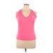 Adidas Active Tank Top: Pink Activewear - Women's Size X-Large