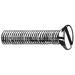 ZORO SELECT U48170.025.0200 1/4"-20 x 2 in Slotted Flat Machine Screw, Plain