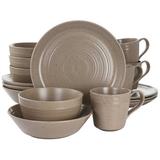 Gibson Dinnerware Set - Service for 4 Ceramic/Earthenware/Stoneware in Brown | Wayfair 950120469M