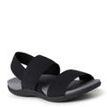 Original Comfort By Dearfoams Sloane Low Foam Back Strap Slide - Womens 9 Black Sandal Medium