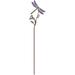 The Holiday Aisle® Millman Dragonfly Flower Garden Stake Metal | 24.5 H x 4.75 W x 0.5 D in | Wayfair E297A69F95624948A7A28EB49C0A8D3C