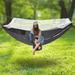 Arlmont & Co. Pancu Camping Hammock, Hammocks w/ Mosquito Net & Tree Straps in Gray | 102.36 H x 55.11 W x 102.36 D in | Wayfair