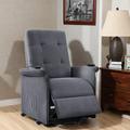 Latitude Run® Power Lift Chair Massage Recliner Chair Polyester in Gray | 40 H x 28 W x 31 D in | Wayfair 279631479F6546B3A3C8473CE268D703