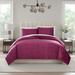 Nine West Comforter Set Polyester/Polyfill/Microfiber in Red | Twin Comforter + 1 Standard Sham | Wayfair 26926601016