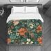 East Urban Home Koressa Microfiber Duvet Cover Microfiber in Green/Orange | Queen Duvet Cover | Wayfair 1BB0F71FFE3A4B738523E0BE3D4D7350