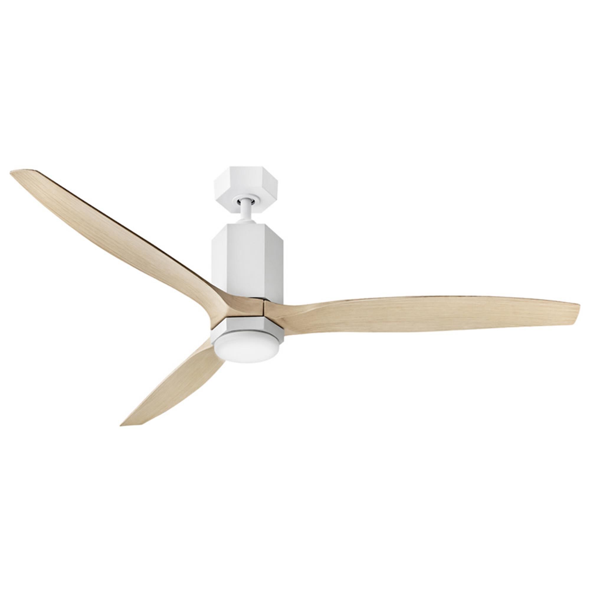 Hinkley Lighting Facet 60 Inch Ceiling Fan with Light Kit - 905860FMW-LDDK