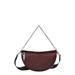 Smile Small Half Moon Leather Crossbody Bag