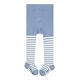 FALKE Unisex Baby Strumpfhose Stripe B TI Baumwolle dick gemustert 1 Stück, Blau (Crystal Blue 6290) neu - umweltfreundlich, 74-80