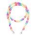 TRINGKY Face Mask Lanyards for Adult Kids Face Covering Holder Chain with Clip Multicolor Beaded Eyeglass Necklace for Outdoors