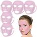 SNNROO 5 Pieces Reusable Silicone Facial Mask Facial Mask Cover Silicone Skin Mask Reusable Moisturizing Face Silicone Face Wrap for Sheet Prevent Evaporation Masks Face Care Tool