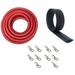 4-Gauge 10 ft. Red Welding Cable Kit Includes 10-Pieces of Cable Lugs and 3 ft. Heat Shrink Tubing