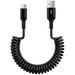 USB C Cable 3ft USB C to USB A Cable 3ft ABCPOW Coiled Type C Charging Cable USBC Type C Fast Charging Cord Charger Compatible with Samsung Android Charger Type C