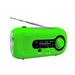 Wind Up Solar SOS Alarm AMFM Solar Crank Powered with Rechargeable Battery 4 Modes Flashlight Headphone Jack USB Port for Outdoor Camping Hiking