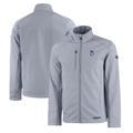 Men's Cutter & Buck Gray Northwestern Wildcats Evoke Eco Softshell Recycled Full-Zip Jacket