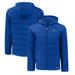 Men's Cutter & Buck Blue Seton Hall Pirates Evoke Hybrid Eco Softshell Recycled Full-Zip Hoodie