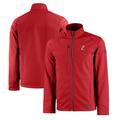 Men's Cutter & Buck Red Cincinnati Bearcats Evoke Eco Softshell Recycled Full-Zip Jacket