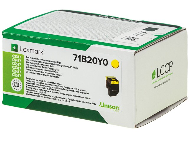 Laser/Kopierer LEXMARK 71B20Y0 LEXMARK CS317 TONER YEL RETURN Image