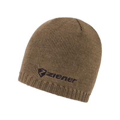 Strickmütze ZIENER "IRUNO hat", Damen, braun, Materialmix, Mützen