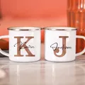 Tasses à café personnalisées avec initiales de nom pour hommes tasse personnalisée fête