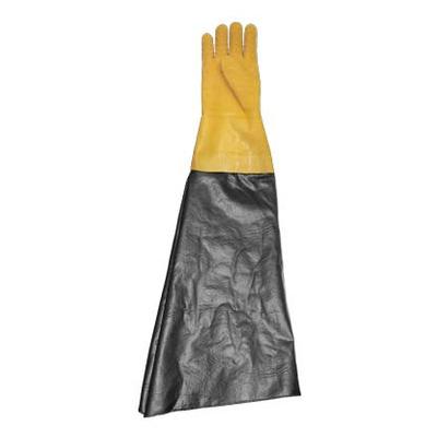 Glove, Textured Rubber, Yellow, 8-1/2