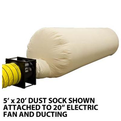 Dust Sock, 5' x 15', (Fits Up To 24