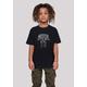 T-Shirt F4NT4STIC "T-Shirt 'Marvel Hulk Punch Logo'" Gr. 122/128, schwarz Mädchen Shirts T-Shirts